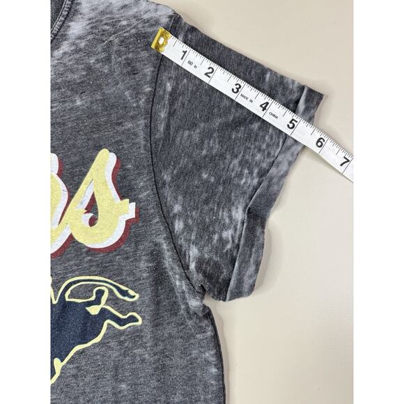 Coors Womens Rodeo Bull Tee S Gray Recycled Karma Western Punchy Cowgirl Boho - Picture 8 of 11